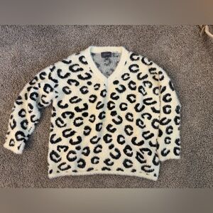 Hudson Gray Leopard Print Women's Sweater